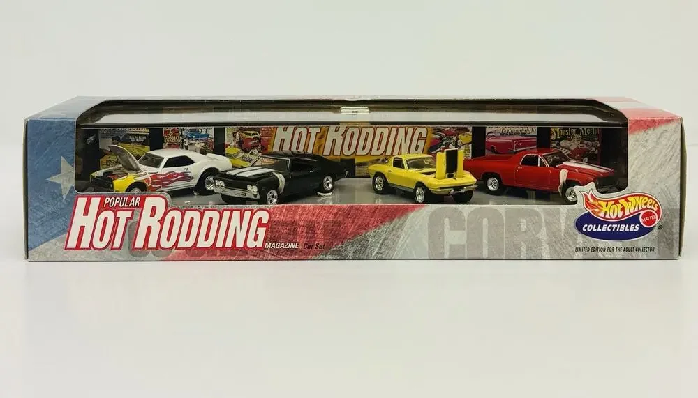 Hot Wheels 1998 Popular Hot Rodding Magazine 4 Car Set Muscle Car Series 3 New
